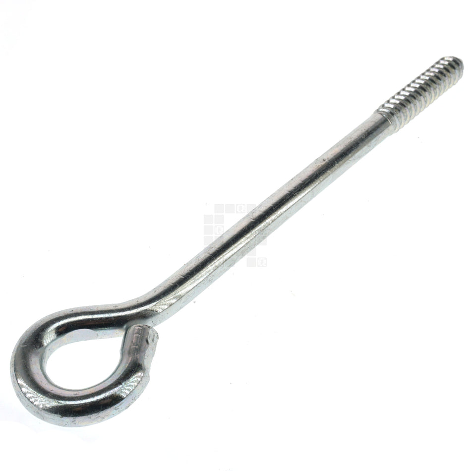 National N220-715 Zinc Plated Lag Screw Eye, 3/8" x 8", 230lb Working Load