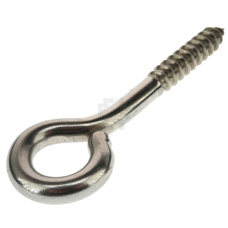National Hardware N220-798 5/16" x 4" Stainless Steel Lag Screw Eye Hook
