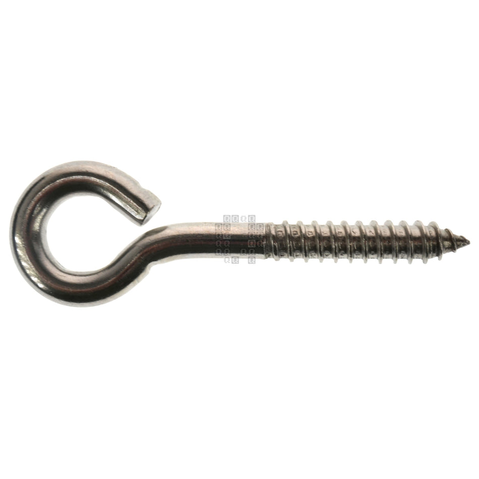 National Hardware N220-806 3/8" x 4-1/2" Stainless Steel Lag Screw Eye Hook
