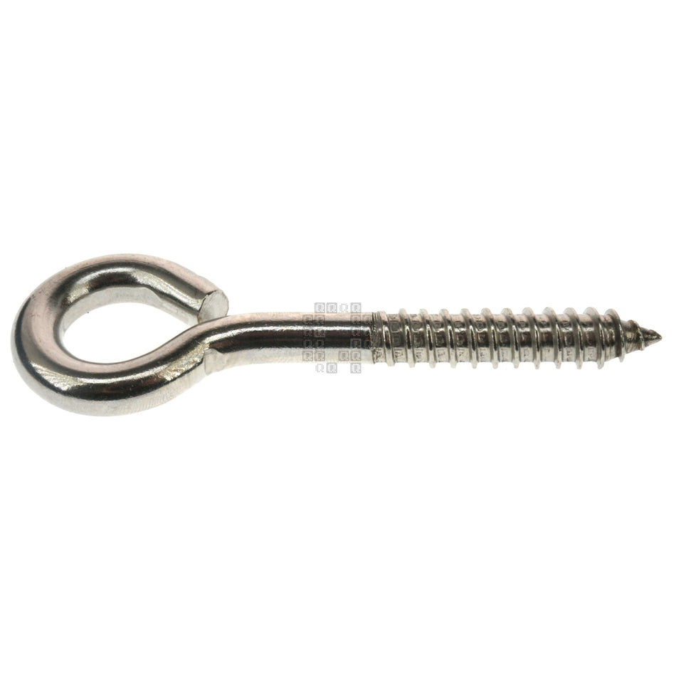 National Hardware N220-806 3/8" x 4-1/2" Stainless Steel Lag Screw Eye Hook