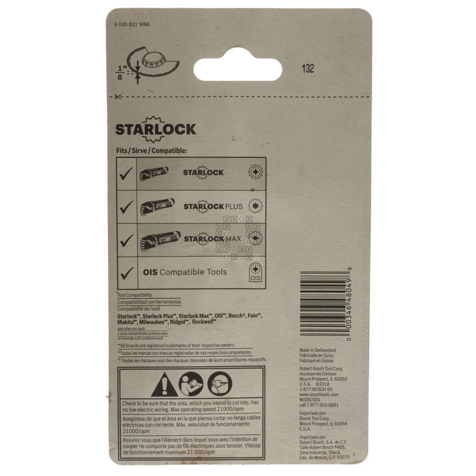 Bosch OSL312CG 2608664859 Oscillating Grinding Blade, 3-1/2" Diameter, 1/8" Thickness, Carbide Grit, Grout & Abrasive
