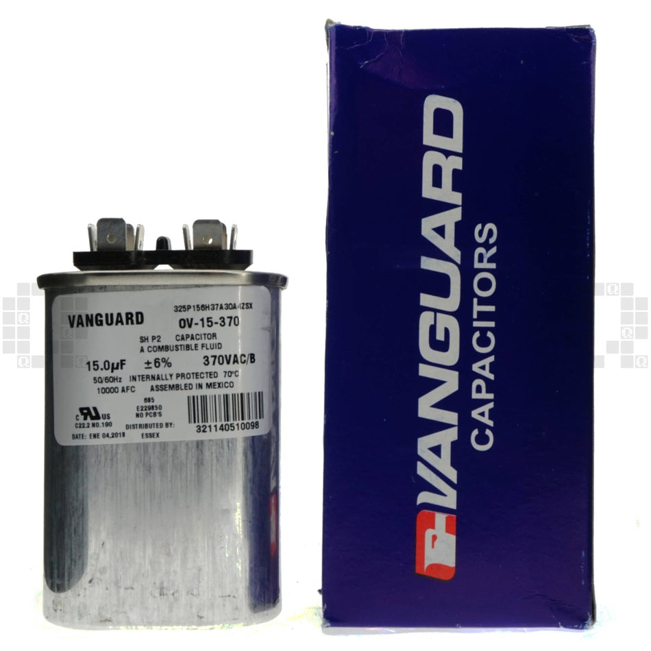 Vanguard OV-15-370 Electric Motor Run Capacitor,