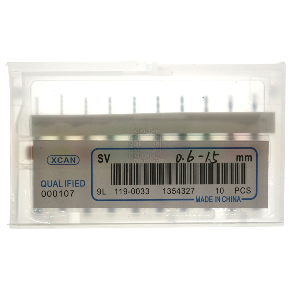 XCAN PCB/Circuit Board Micro Carbide Drill Bit Set, 10-Pieces, 0.6-1.5mm