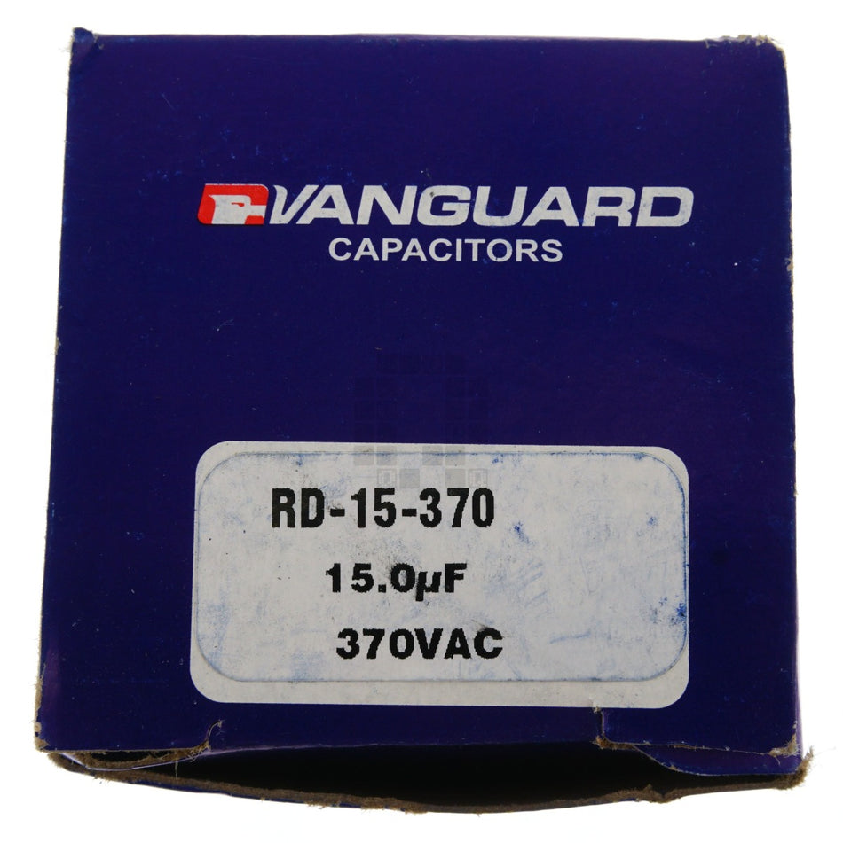 Vanguard RD-15-370 Electric Motor Run Capacitor, 15 uF, 370 VAC 50-60Hz
