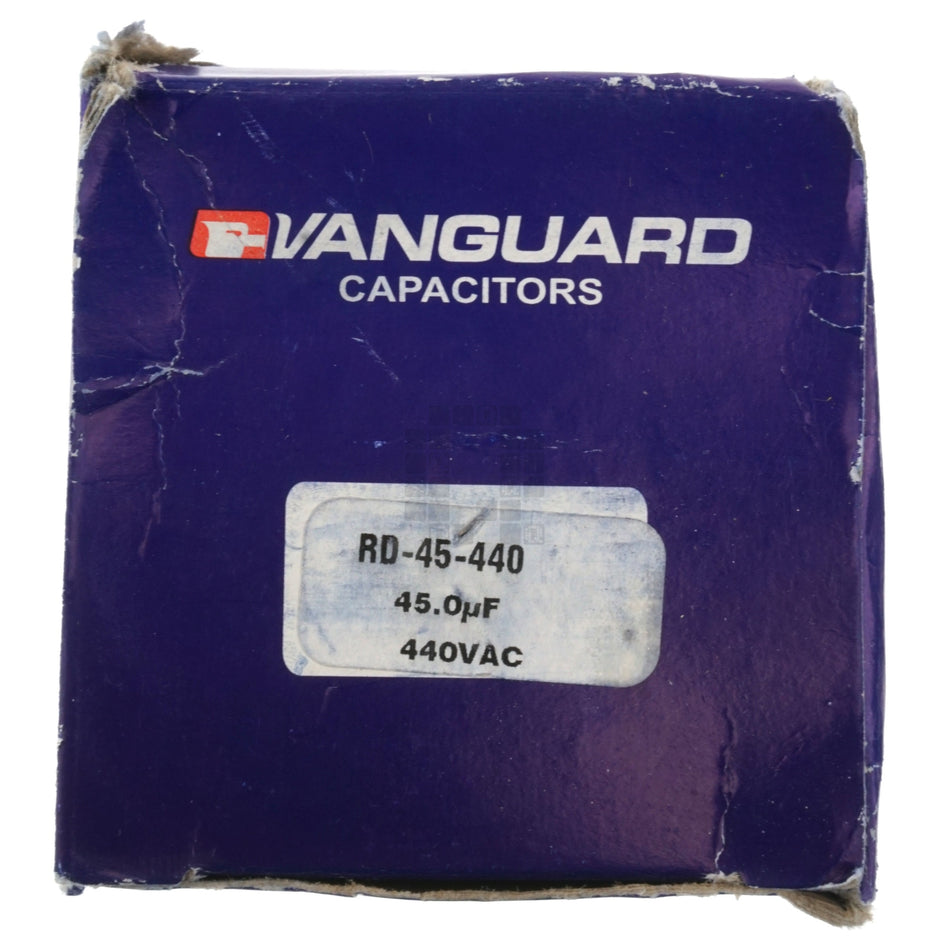 Vanguard RD-45-440 Electric Motor Run Capacitor, 45 uF, 440 VAC 50-60Hz