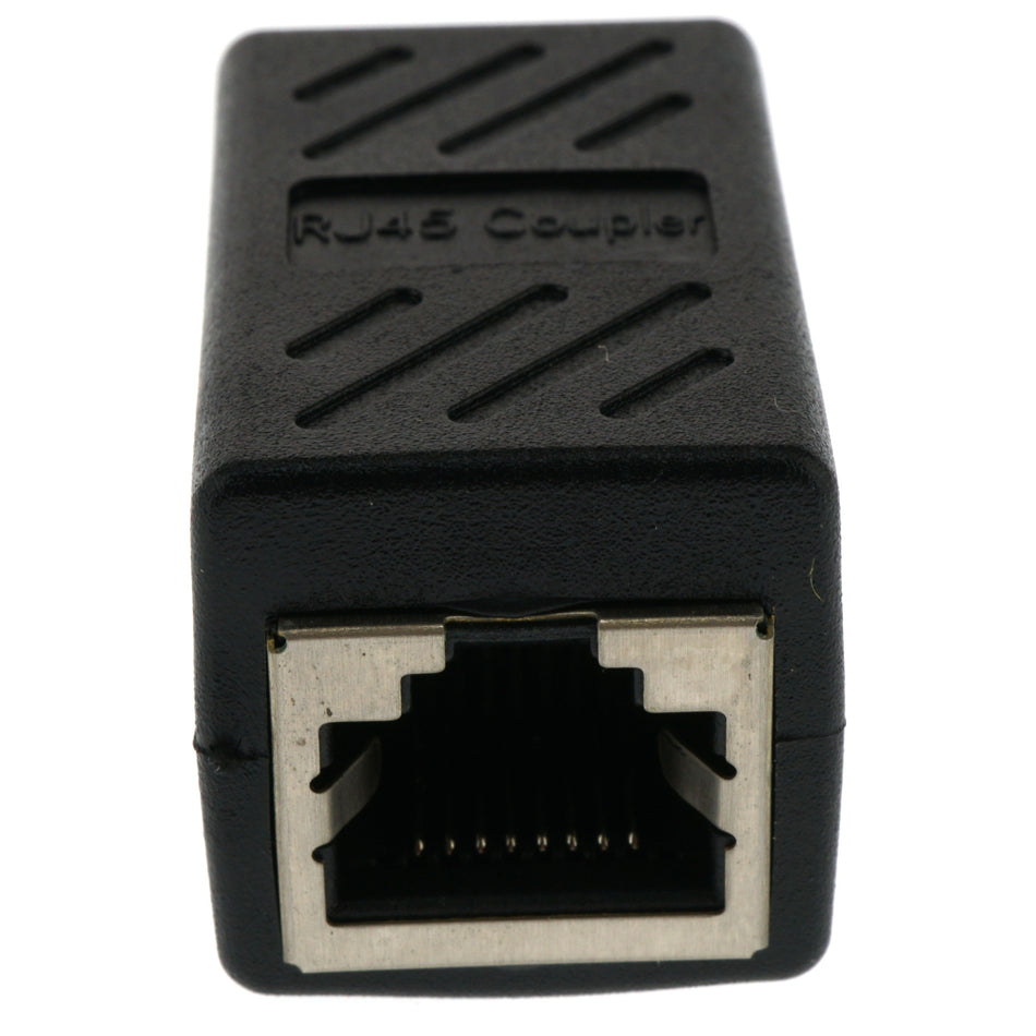 RJ45 CAT6 CAT5e Inline Ethernet Network Cable Coupler Connector, Black