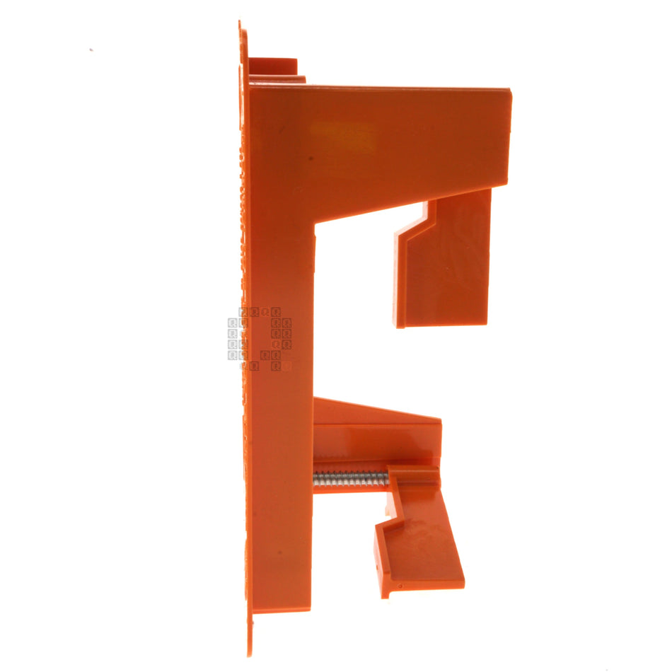 Carlon SC100RR Outlet Box, 1-Gang, Non-Metallic, Orange