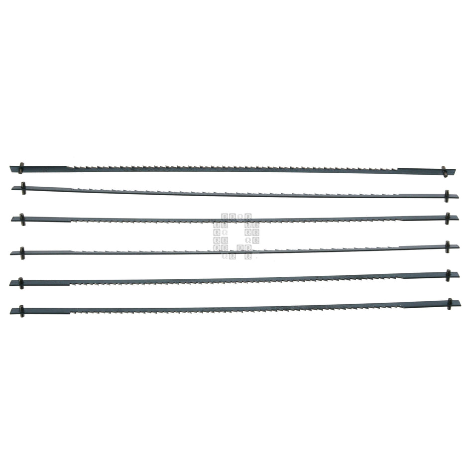 Olson Saw SC41101 5" Pin End Regular Tooth Scroll Saw Blades, 15TPI, 6-Pack