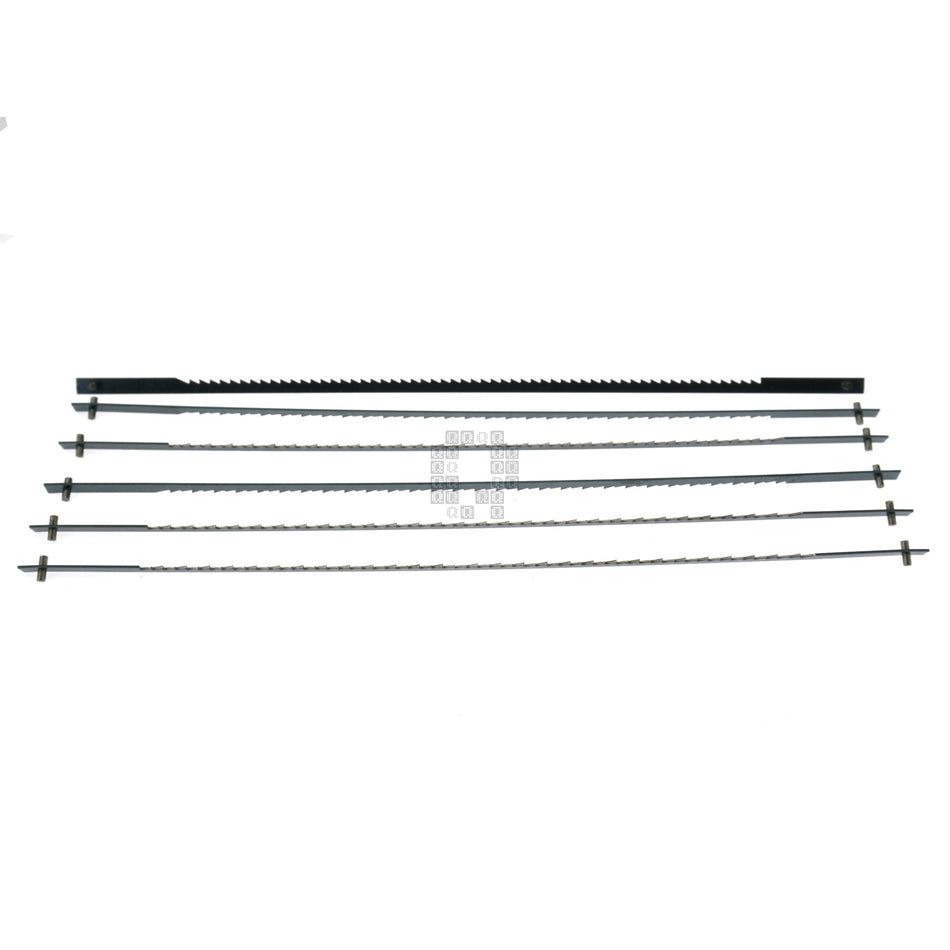 Olson Saw SC41101 5" Pin End Regular Tooth Scroll Saw Blades, 15TPI, 6-Pack