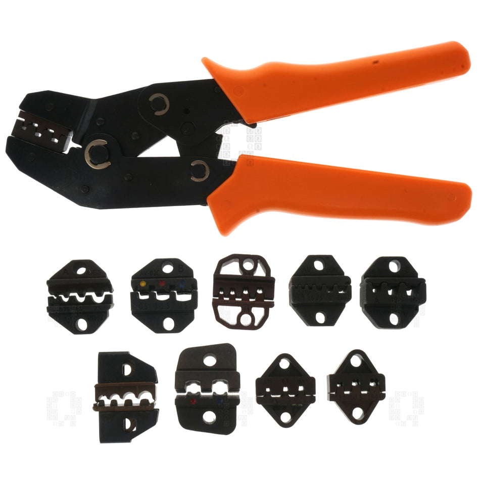 SN-48B Wire Terminal Crimping Pliers with 9 Jaws and Soft Case