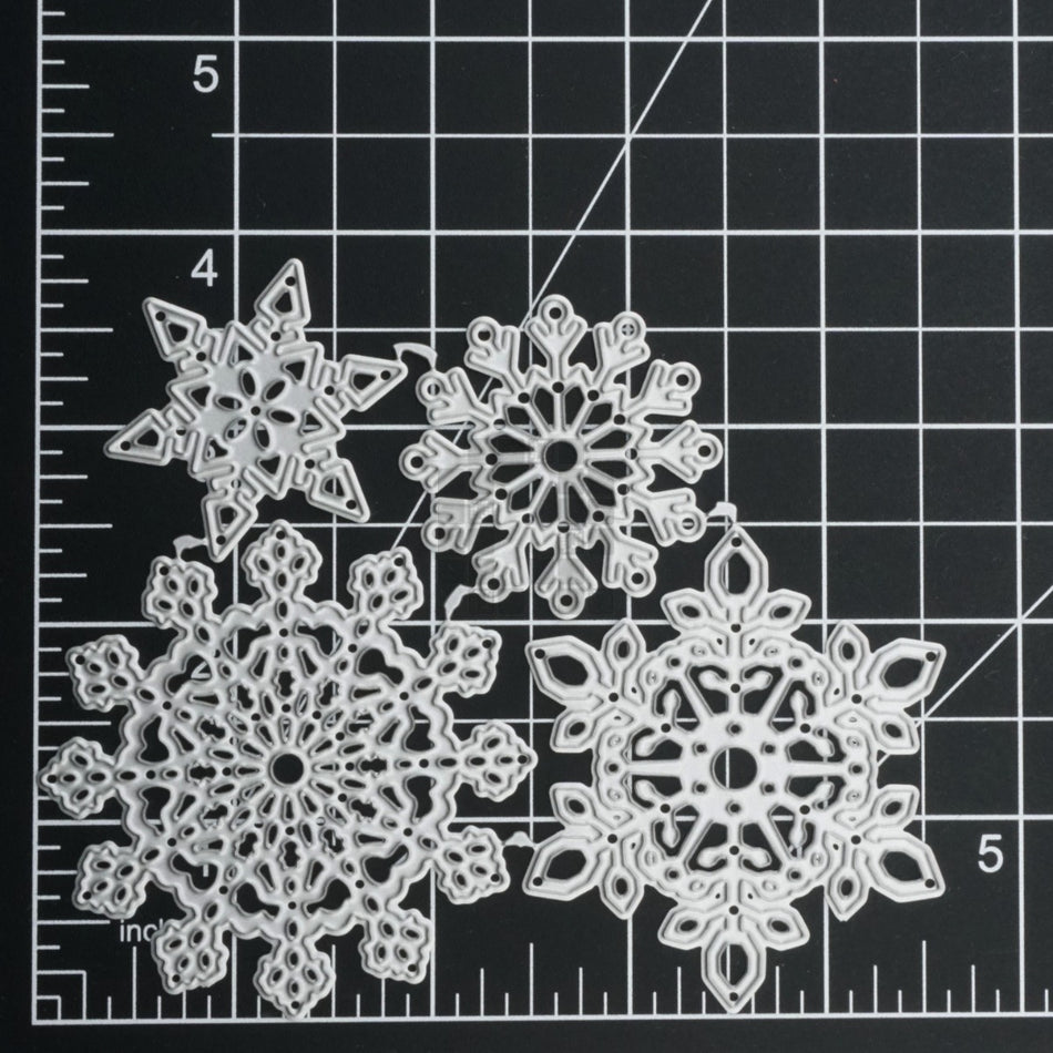 Snowflake Metal Cutting Dies, 4 Piece Set