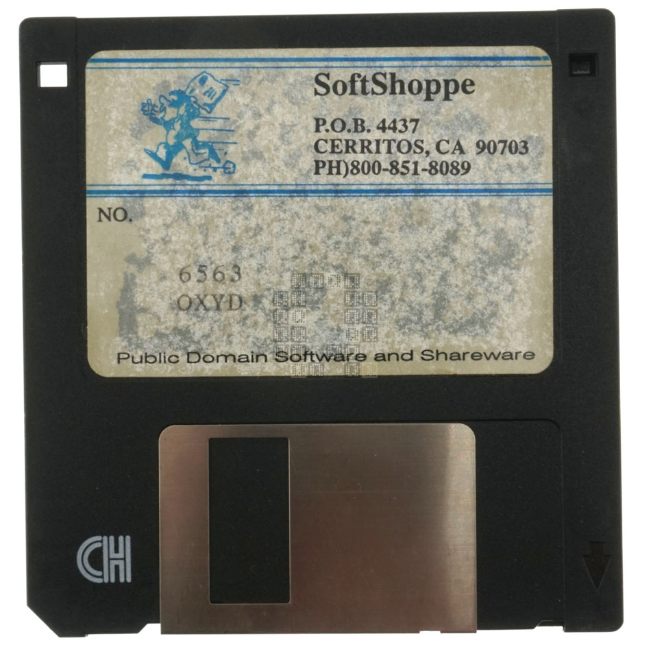 SoftShoppe 6563 Oxyd, 3.5" Floppy Disk, 68K Macintosh Game