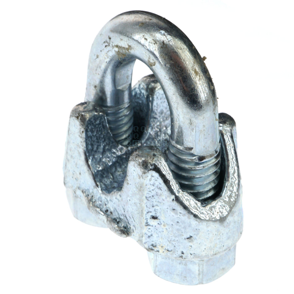 Campbell T7670449 5/16" Electro-Galvanized Malleable Iron Wire Rope Cable Clamp