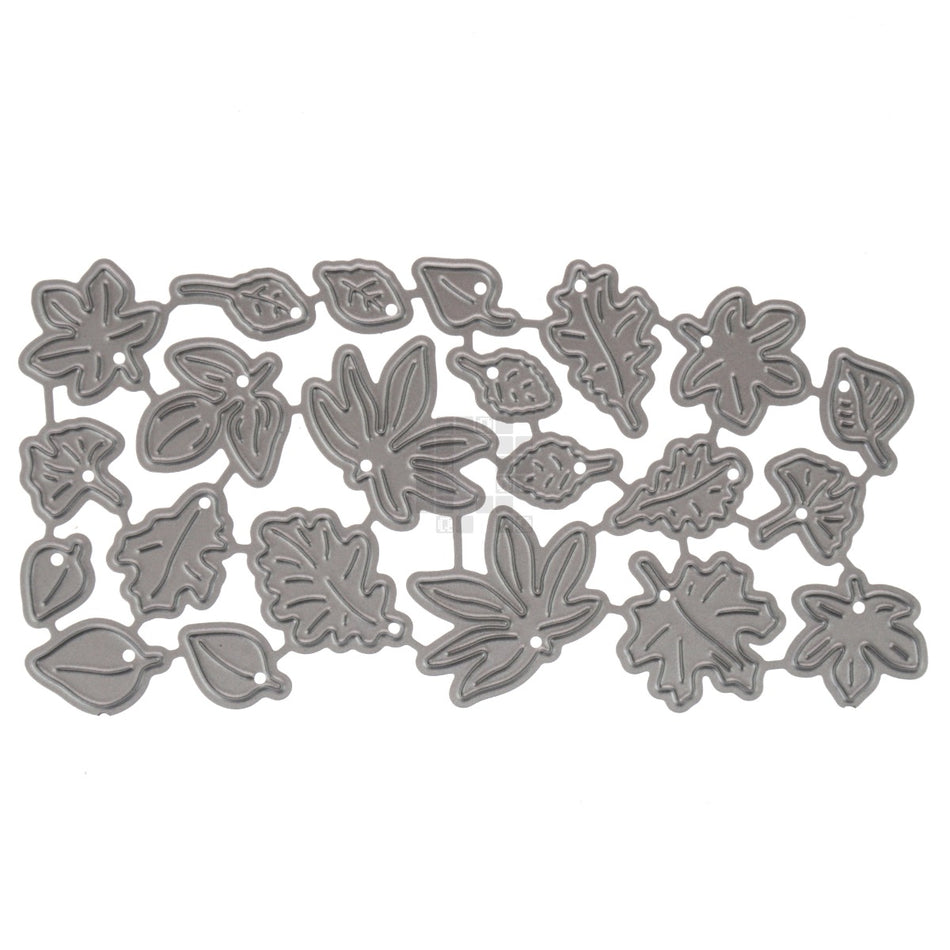Small Autumn Leaves, 22-Piece Metal Cutting Die Set