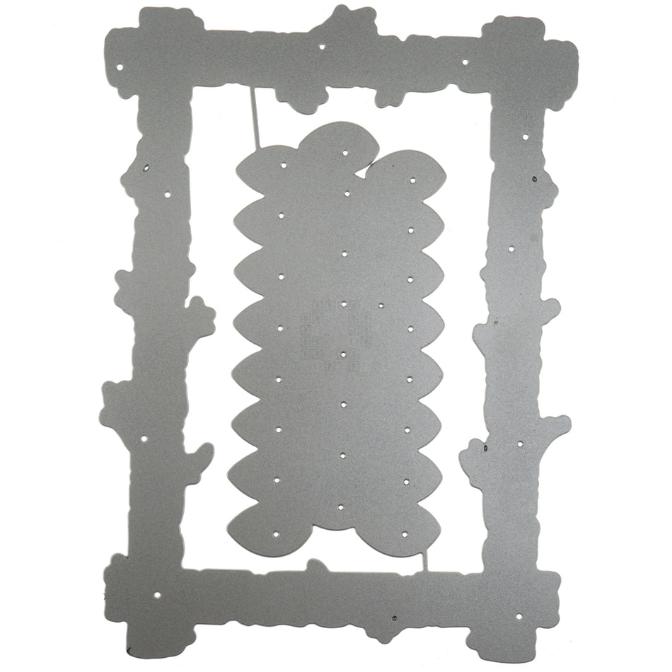 Tree Trunk Frame with Leaves Metal Cutting Die Set