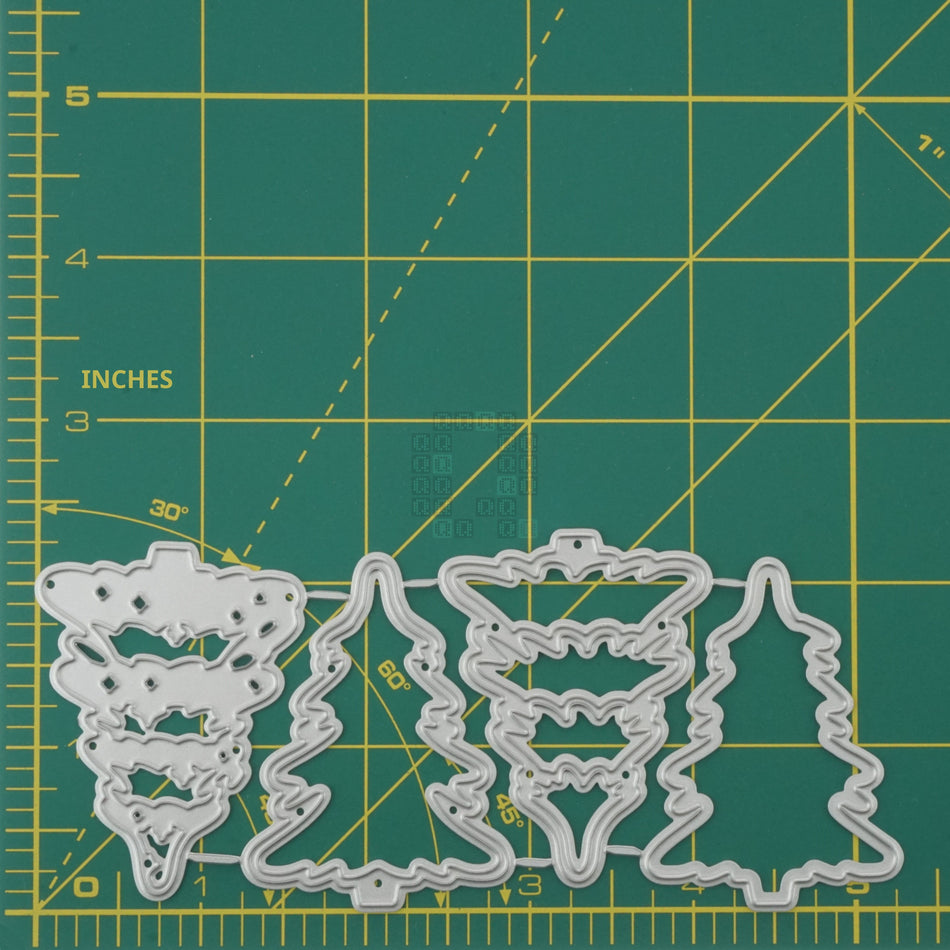 4-Piece Fir Trees Metal Cutting Die Set