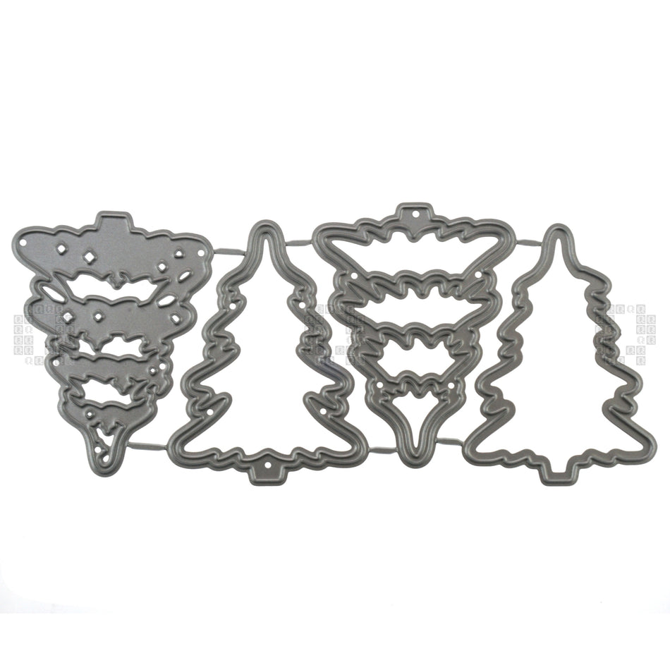 4-Piece Fir Trees Metal Cutting Die Set