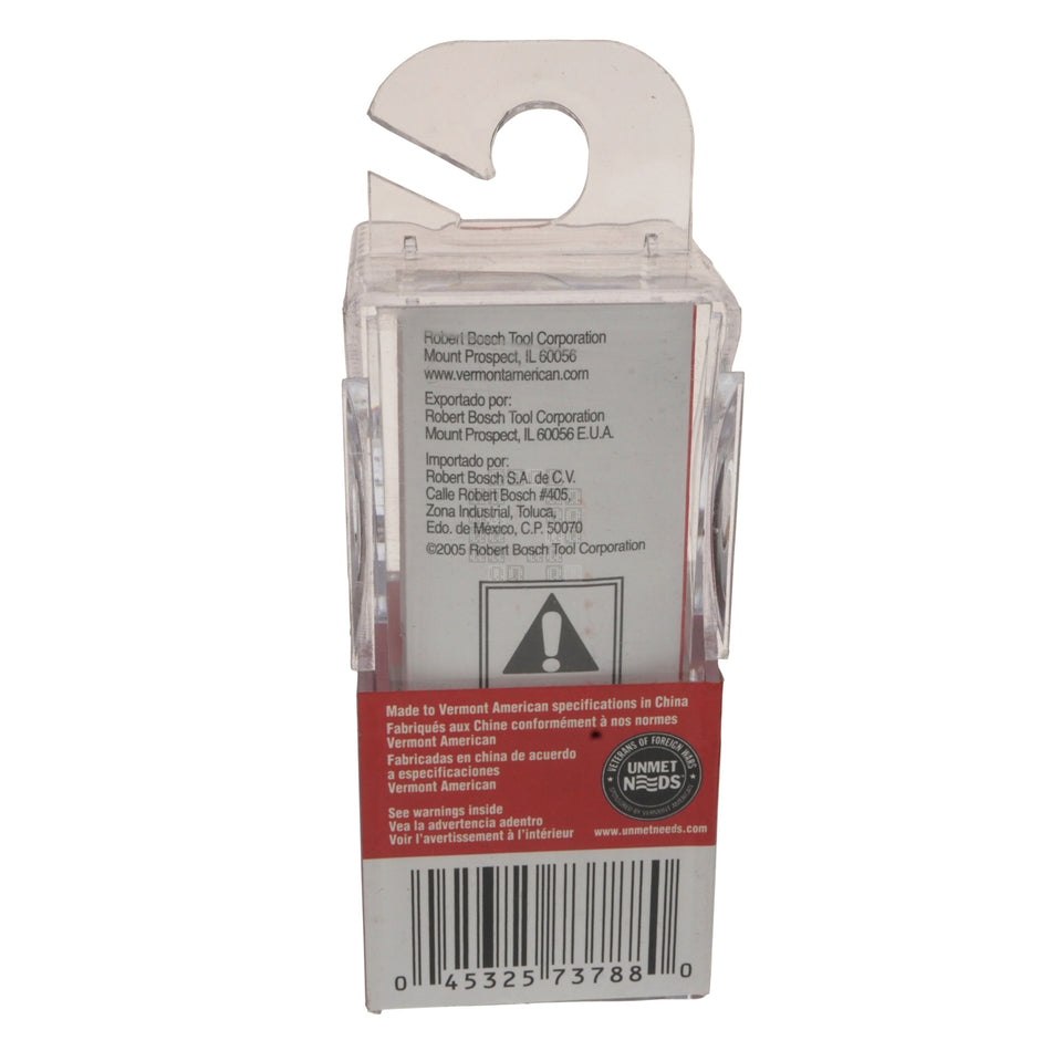 Vermont American 23109 Carbide Tipped 3/4" X 1" Straight Router Bit, 1/4" Shank