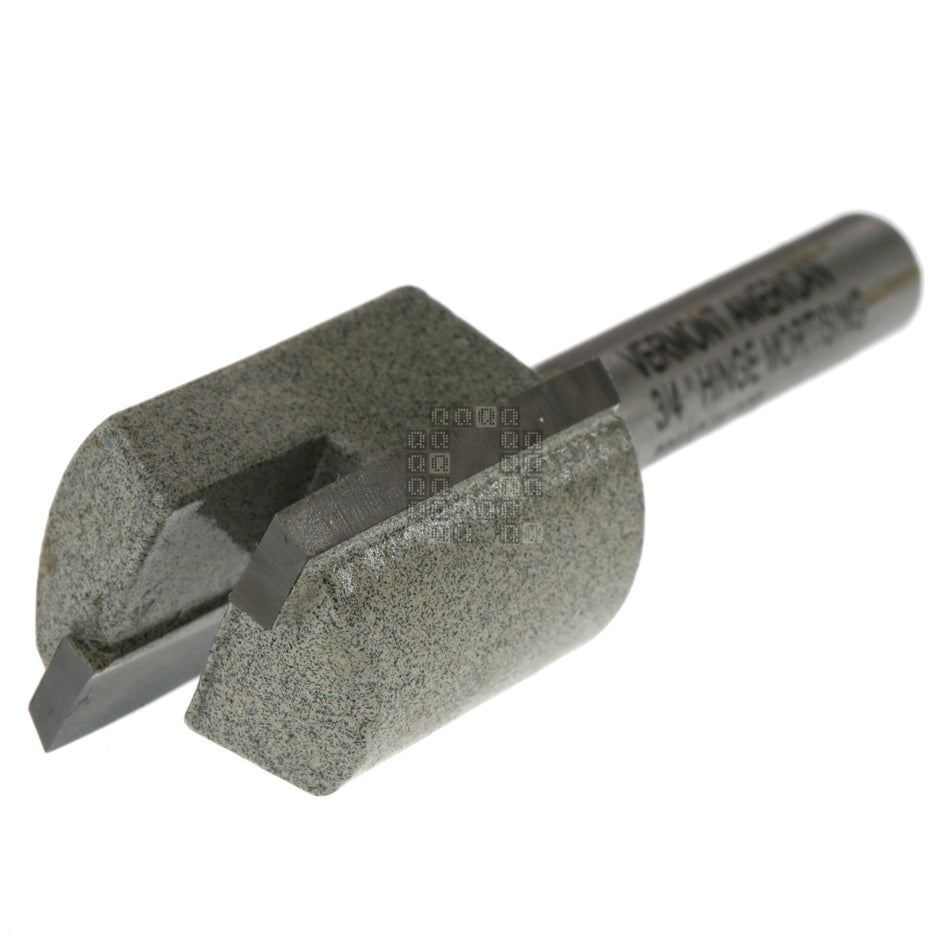 Vermont American 23112 Carbide Tipped 3/4" x 25/32" Hinge Mortise Router Bit, 1/4" Straight Shank