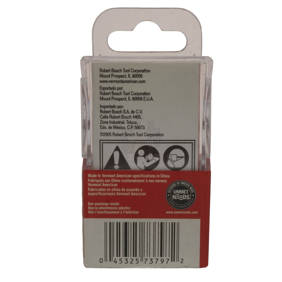 Vermont American 23117 Carbide Tipped 3/8" x 1/2" Rabbeting Router Bit