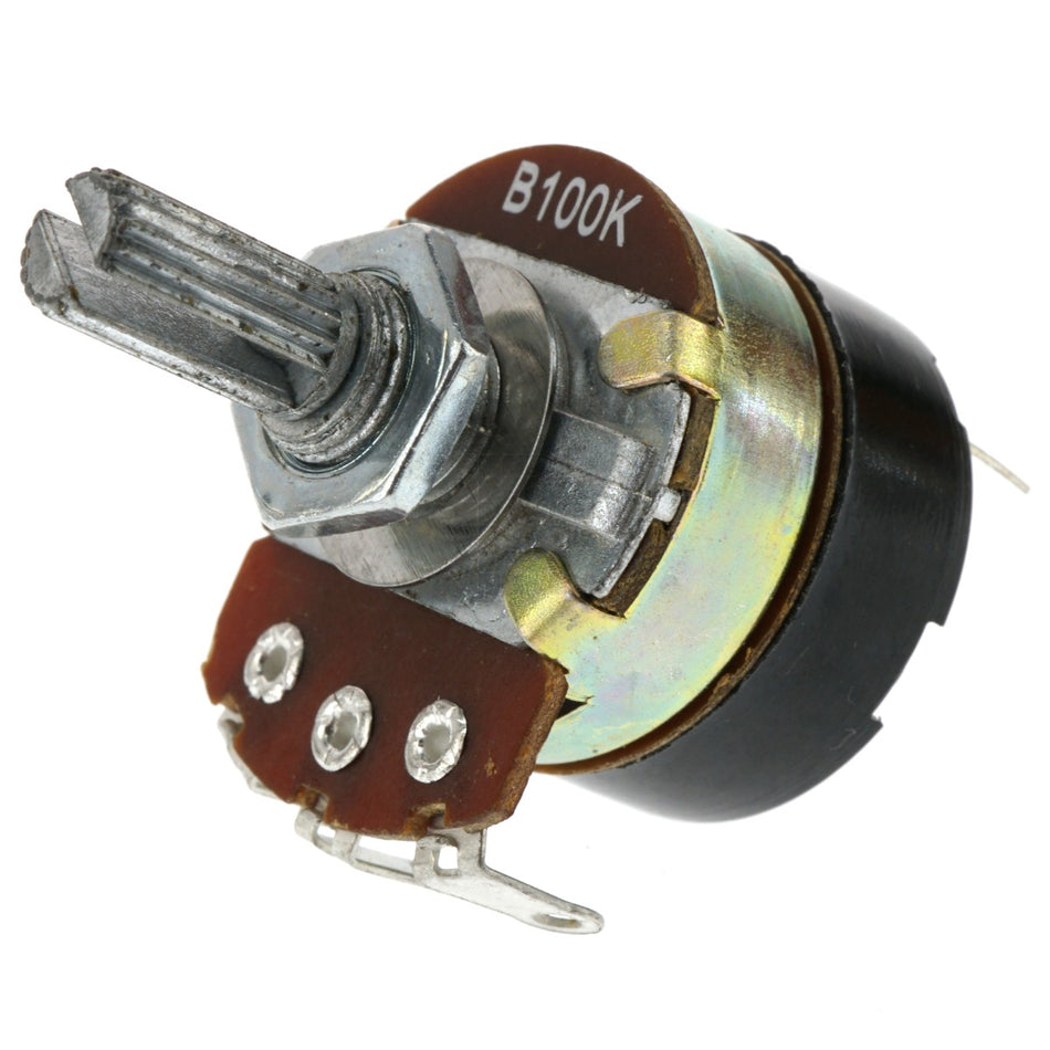 WH138-1 B100K Rotary Linear Potentiometer with SPST Switch, 100K Ohm