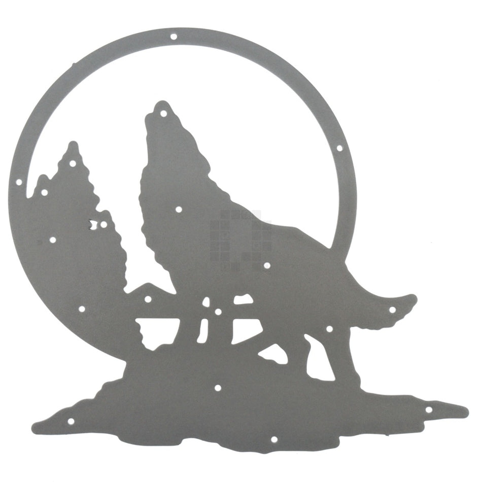 Wolf Howling at Moon with Trees Metal Cutting Die