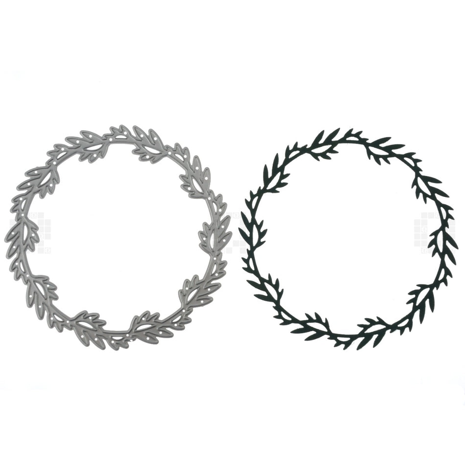 Leafy Wreath Ring Metal Cutting Die